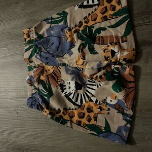 Animal Print Kids Shorts